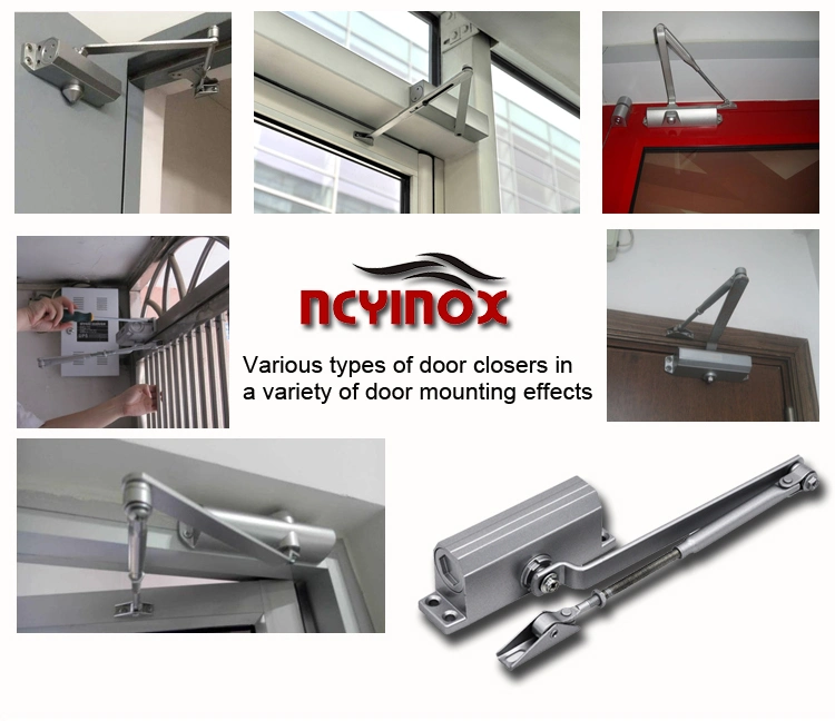 Aluminum Alloy Door Closer Heavy Duty to Hold Open Door Closer